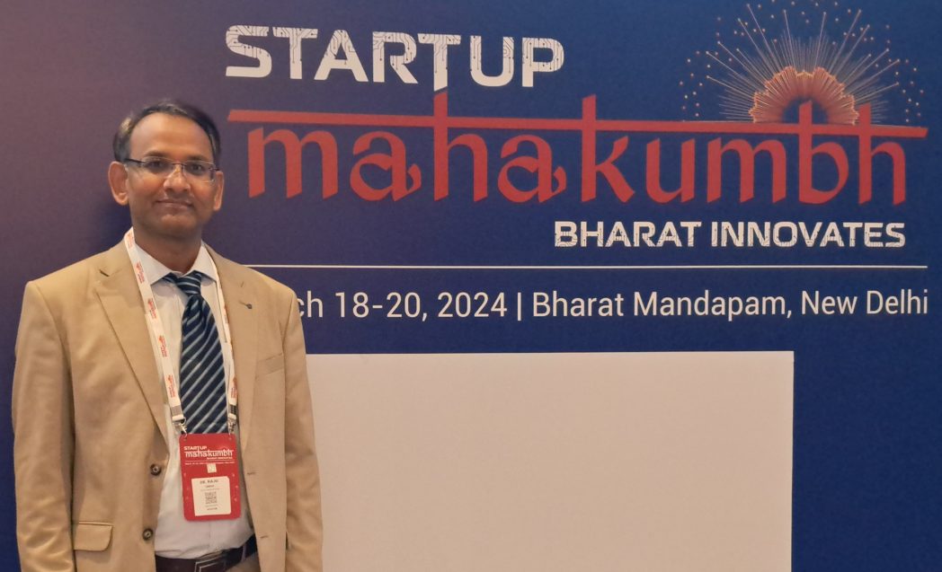 Dr. Raju Singh at Prime Minister Narendra Modi's address to Startup Founders, Investors & Entrepreneurs at Bharat Mandapam, Pragati Maidan, New Delhi on 20th March 2024; on behalf of STUDY INNOVATIONS
